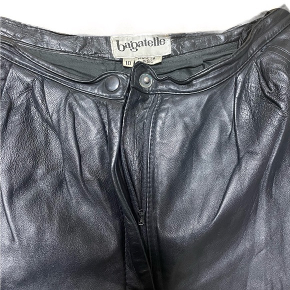 VINTAGE — Bagatelle Genuine Leather Trousers‎ - Picture 3 of 6